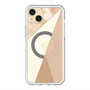 スリムプロテクションプレミアムケース with MagSafe［ マーブルトライアングルパレット - Beige ］
