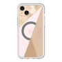 スリムプロテクションプレミアムケース with MagSafe［ マーブルトライアングルパレット - Beige ］