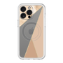 スリムプロテクションプレミアムケース with MagSafe［ マーブルトライアングルパレット - Beige ］