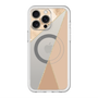 スリムプロテクションプレミアムケース with MagSafe［ マーブルトライアングルパレット - Beige ］
