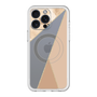 スリムプロテクションプレミアムケース with MagSafe［ マーブルトライアングルパレット - Beige ］