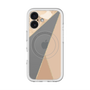 スリムプロテクションプレミアムケース with MagSafe［ マーブルトライアングルパレット - Beige ］