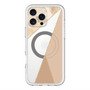 スリムプロテクションプレミアムケース with MagSafe［ マーブルトライアングルパレット - Beige ］