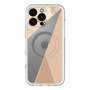 スリムプロテクションプレミアムケース with MagSafe［ マーブルトライアングルパレット - Beige ］