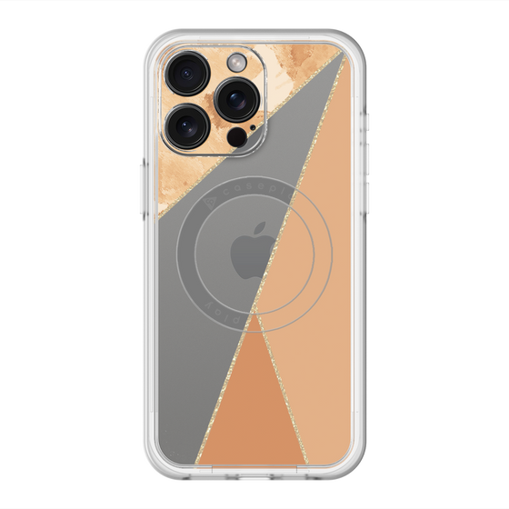 スリムプロテクションプレミアムケース with MagSafe［ マーブルトライアングルパレット - Orange ］