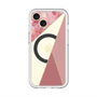スリムプロテクションプレミアムケース with MagSafe［ マーブルトライアングルパレット - Pink ］