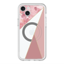 スリムプロテクションプレミアムケース with MagSafe［ マーブルトライアングルパレット - Pink ］
