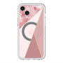 スリムプロテクションプレミアムケース with MagSafe［ マーブルトライアングルパレット - Pink ］