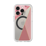 スリムプロテクションプレミアムケース with MagSafe［ マーブルトライアングルパレット - Pink ］