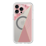 スリムプロテクションプレミアムケース with MagSafe［ マーブルトライアングルパレット - Pink ］