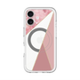 スリムプロテクションプレミアムケース with MagSafe［ マーブルトライアングルパレット - Pink ］