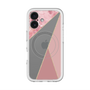 スリムプロテクションプレミアムケース with MagSafe［ マーブルトライアングルパレット - Pink ］