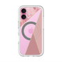 スリムプロテクションプレミアムケース with MagSafe［ マーブルトライアングルパレット - Pink ］
