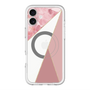 スリムプロテクションプレミアムケース with MagSafe［ マーブルトライアングルパレット - Pink ］