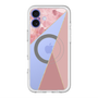 スリムプロテクションプレミアムケース with MagSafe［ マーブルトライアングルパレット - Pink ］
