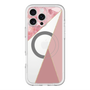 スリムプロテクションプレミアムケース with MagSafe［ マーブルトライアングルパレット - Pink ］