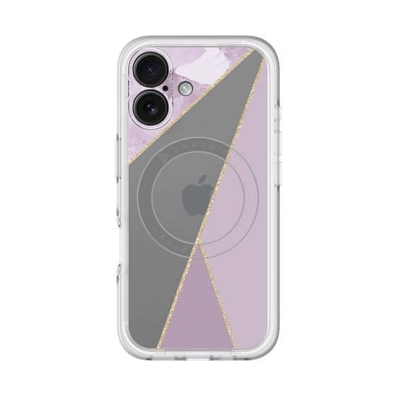 スリムプロテクションプレミアムケース with MagSafe［ マーブルトライアングルパレット - Purple ］