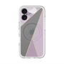 スリムプロテクションプレミアムケース with MagSafe［ マーブルトライアングルパレット - Purple ］