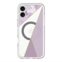 スリムプロテクションプレミアムケース with MagSafe［ マーブルトライアングルパレット - Purple ］