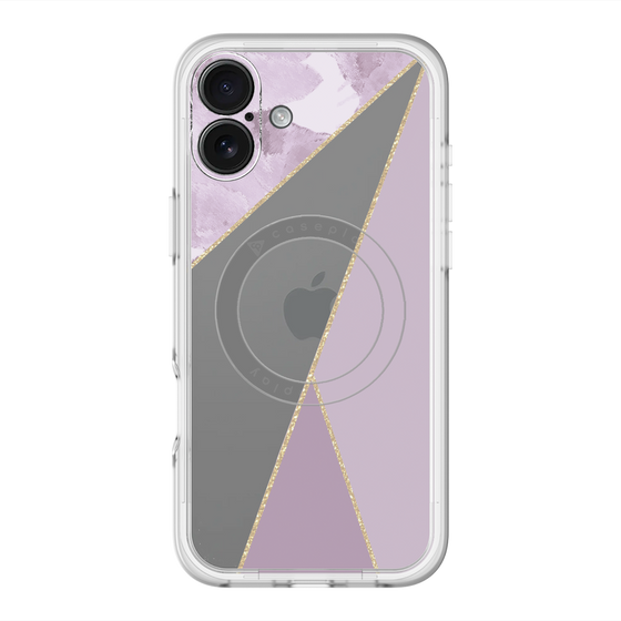 スリムプロテクションプレミアムケース with MagSafe［ マーブルトライアングルパレット - Purple ］