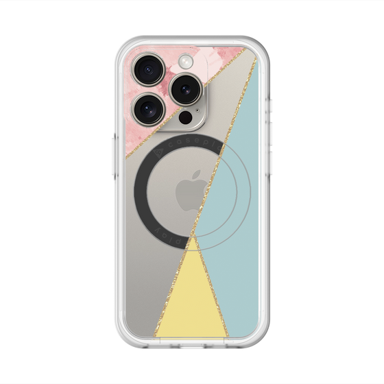 スリムプロテクションプレミアムケース with MagSafe［ マーブルトライアングルパレット - Mix ］