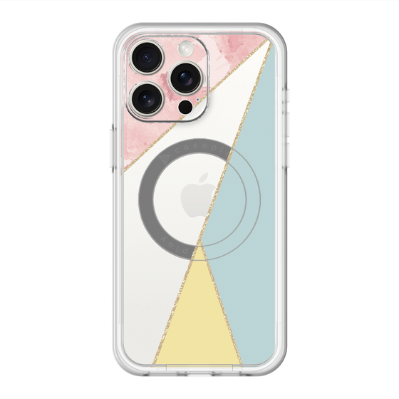 スリムプロテクションプレミアムケース with MagSafe［ マーブルトライアングルパレット - Mix ］