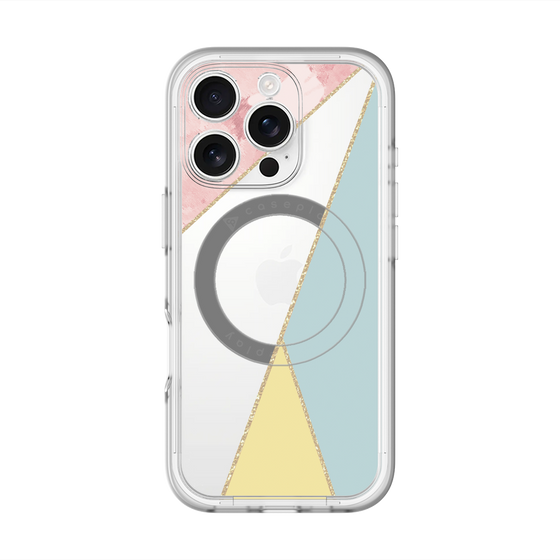 スリムプロテクションプレミアムケース with MagSafe［ マーブルトライアングルパレット - Mix ］