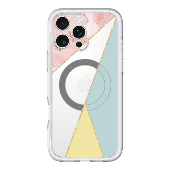スリムプロテクションプレミアムケース with MagSafe［ マーブルトライアングルパレット - Mix ］