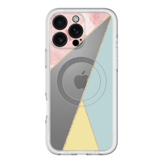 スリムプロテクションプレミアムケース with MagSafe［ マーブルトライアングルパレット - Mix ］