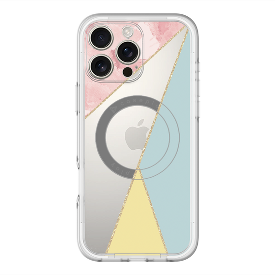 スリムプロテクションプレミアムケース with MagSafe［ マーブルトライアングルパレット - Mix ］