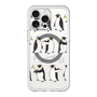スリムプロテクションプレミアムケース with MagSafe［ キュートペンギンマーチ ］