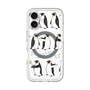 スリムプロテクションプレミアムケース with MagSafe［ キュートペンギンマーチ ］