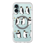 スリムプロテクションプレミアムケース with MagSafe［ キュートペンギンマーチ ］