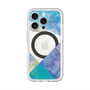 スリムプロテクションプレミアムケース with MagSafe［ 朝焼けパステルパレット - Blue ］