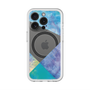 スリムプロテクションプレミアムケース with MagSafe［ 朝焼けパステルパレット - Blue ］