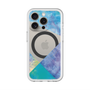 スリムプロテクションプレミアムケース with MagSafe［ 朝焼けパステルパレット - Blue ］