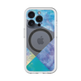 スリムプロテクションプレミアムケース with MagSafe［ 朝焼けパステルパレット - Blue ］