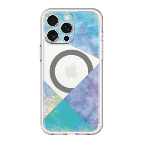 スリムプロテクションプレミアムケース with MagSafe［ 朝焼けパステルパレット - Blue ］