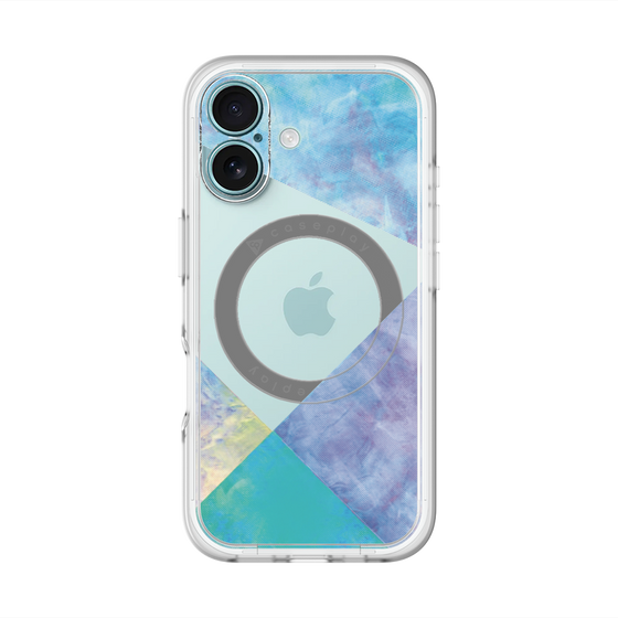 スリムプロテクションプレミアムケース with MagSafe［ 朝焼けパステルパレット - Blue ］
