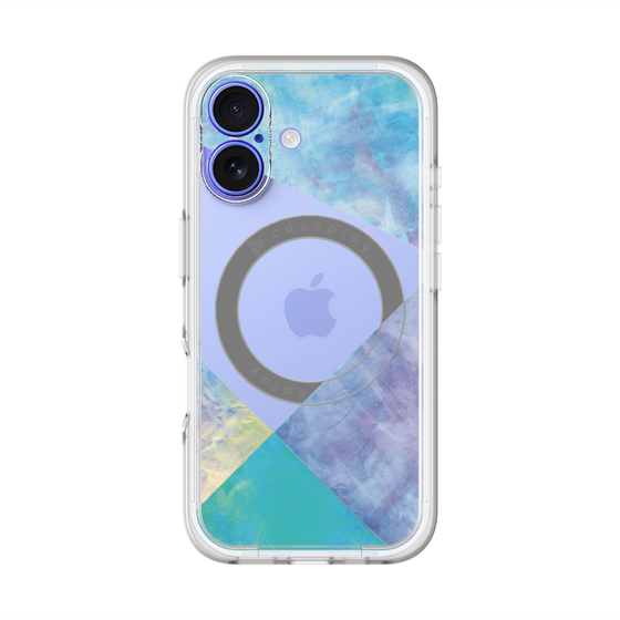 スリムプロテクションプレミアムケース with MagSafe［ 朝焼けパステルパレット - Blue ］