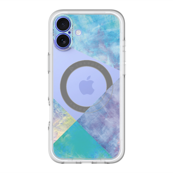 スリムプロテクションプレミアムケース with MagSafe［ 朝焼けパステルパレット - Blue ］
