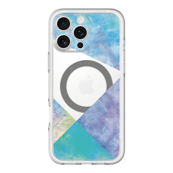 スリムプロテクションプレミアムケース with MagSafe［ 朝焼けパステルパレット - Blue ］