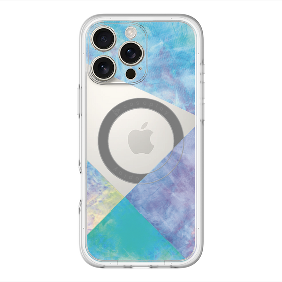 スリムプロテクションプレミアムケース with MagSafe［ 朝焼けパステルパレット - Blue ］