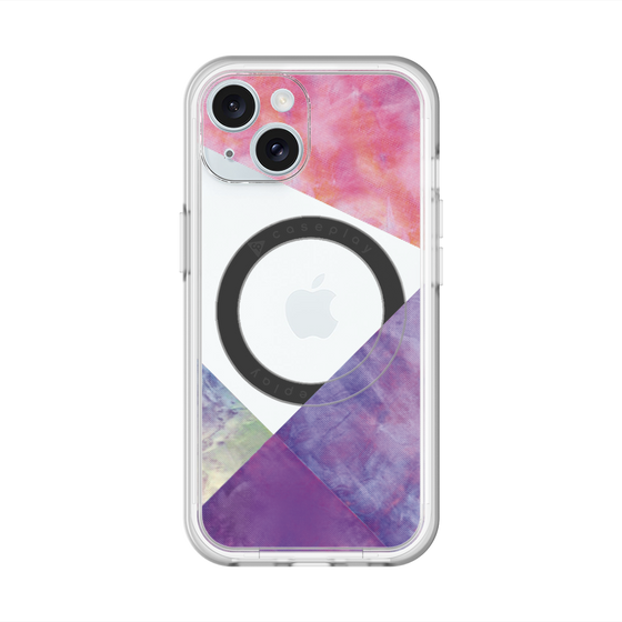 スリムプロテクションプレミアムケース with MagSafe［ 朝焼けパステルパレット - Purple ］