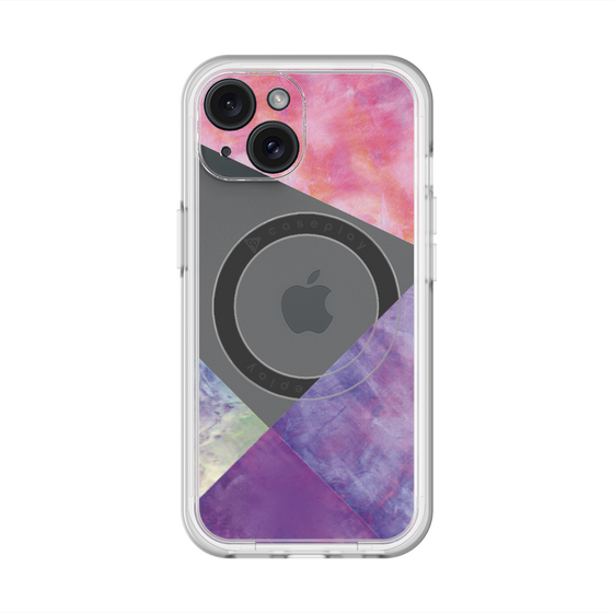 スリムプロテクションプレミアムケース with MagSafe［ 朝焼けパステルパレット - Purple ］