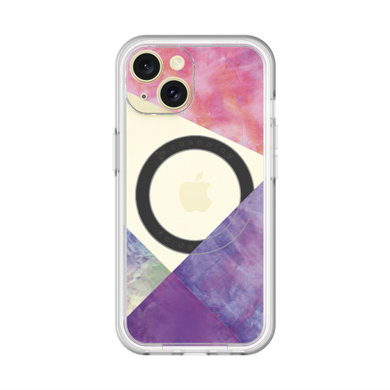 スリムプロテクションプレミアムケース with MagSafe［ 朝焼けパステルパレット - Purple ］