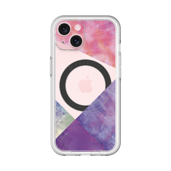 スリムプロテクションプレミアムケース with MagSafe［ 朝焼けパステルパレット - Purple ］