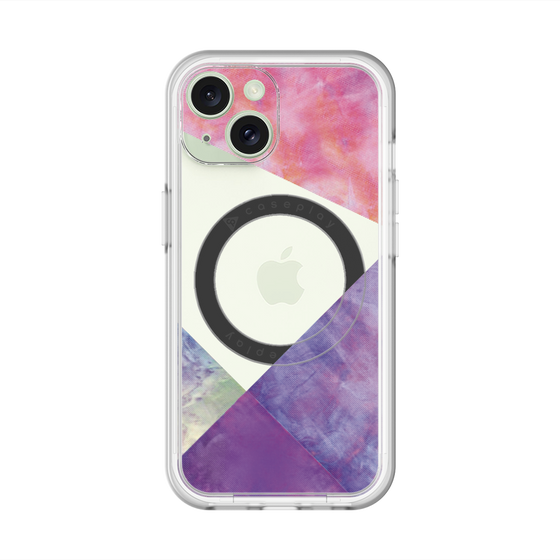 スリムプロテクションプレミアムケース with MagSafe［ 朝焼けパステルパレット - Purple ］