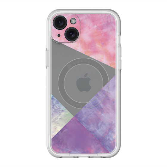 スリムプロテクションプレミアムケース with MagSafe［ 朝焼けパステルパレット - Purple ］