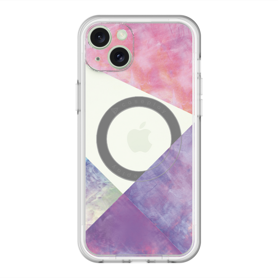 スリムプロテクションプレミアムケース with MagSafe［ 朝焼けパステルパレット - Purple ］